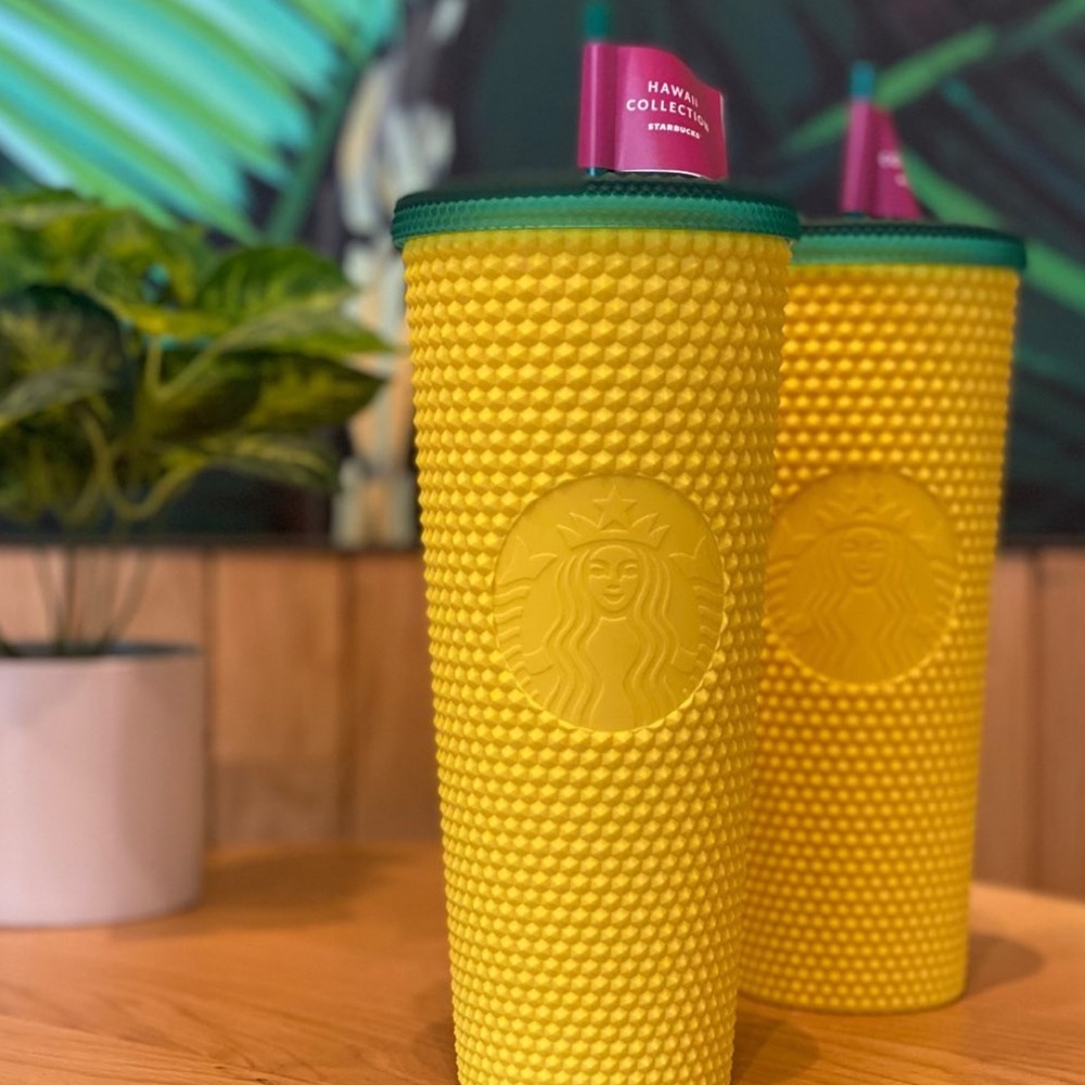 Starbucks 2020 pineapple studded tumbler